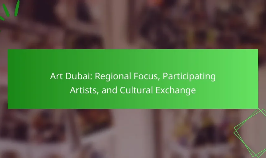 Art Dubai: Regional Focus, Participating Artists, and Cultural Exchange