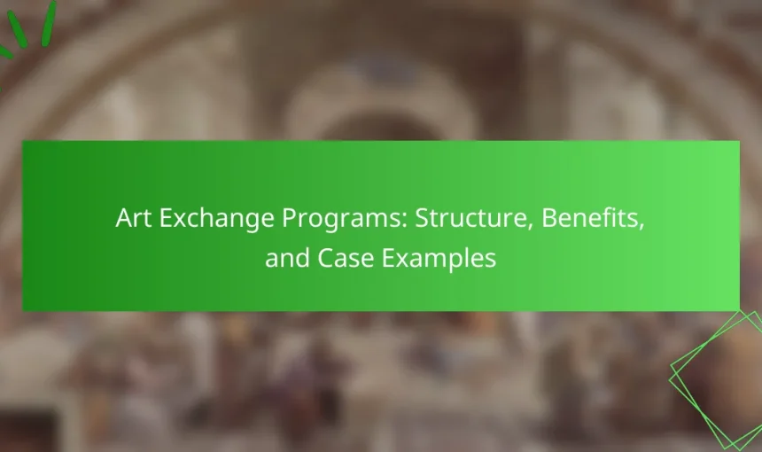 Art Exchange Programs: Structure, Benefits, and Case Examples