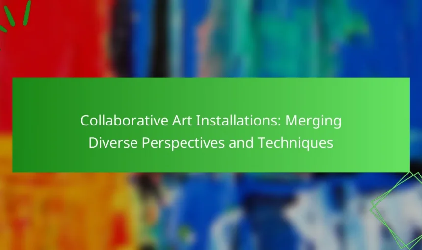 Collaborative Art Installations: Merging Diverse Perspectives and Techniques