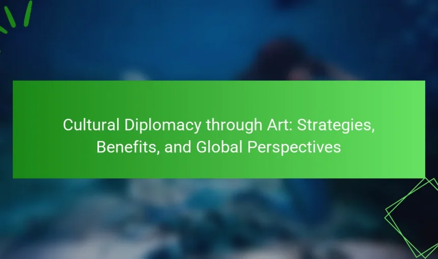 Cultural Diplomacy through Art: Strategies, Benefits, and Global Perspectives