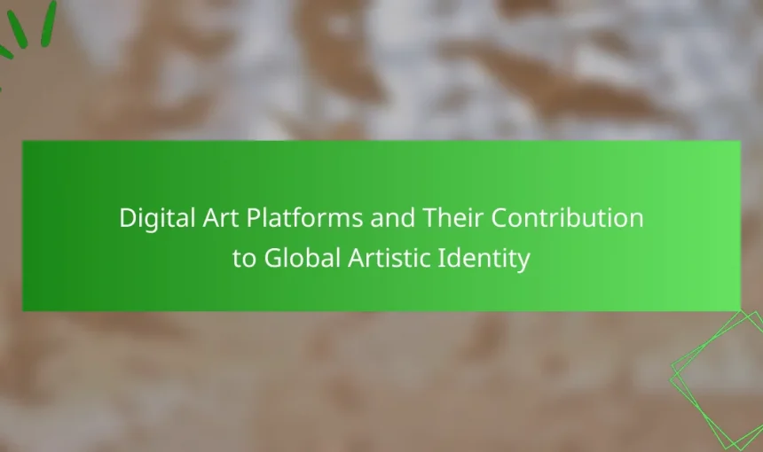 Digital Art Platforms and Their Contribution to Global Artistic Identity