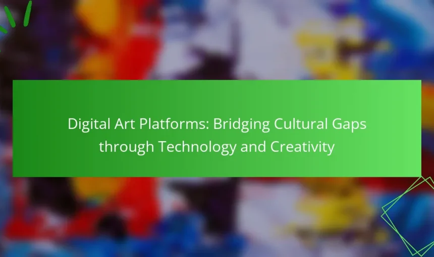 Digital Art Platforms: Bridging Cultural Gaps through Technology and Creativity