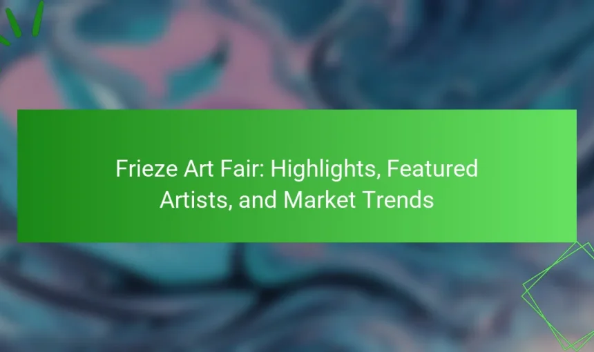 Frieze Art Fair: Highlights, Featured Artists, and Market Trends