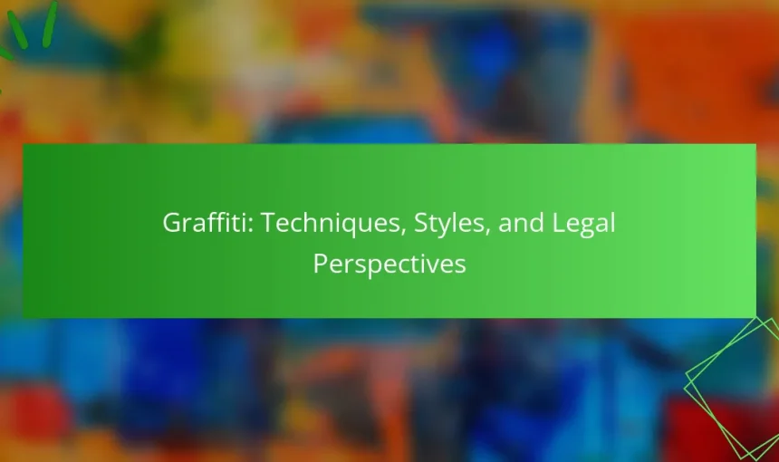 Graffiti: Techniques, Styles, and Legal Perspectives