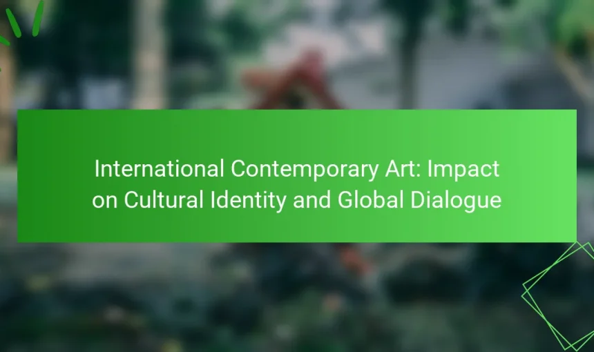 International Contemporary Art: Impact on Cultural Identity and Global Dialogue